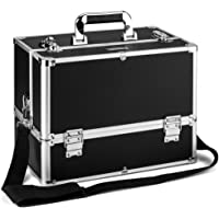 AMASAVA Maletín para Maquillaje- Estuches de Maquillaje- Estuche de Cosméticos- 36.5 x 22 x 27 cm- PVC- Cerradura- 6…